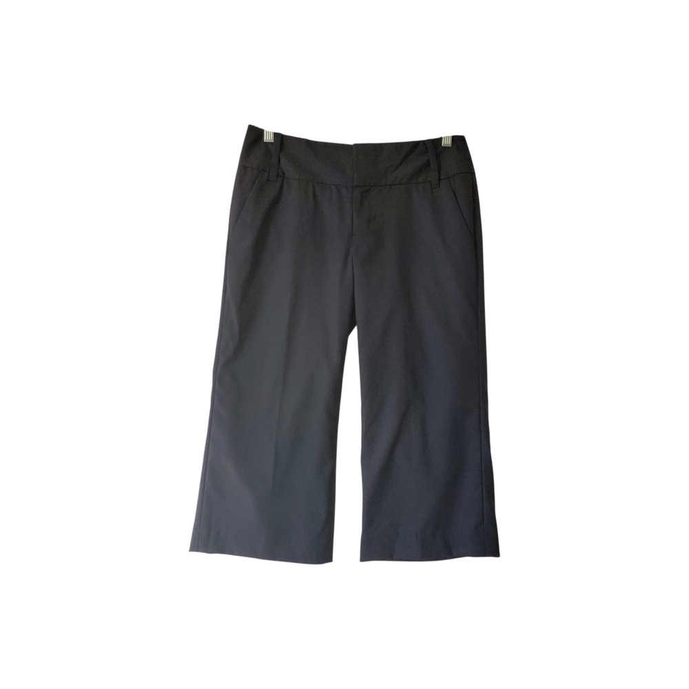 Banana Republic Martin Fit Stretch Wool Blend Black Cropped Pants Size 6 NWT